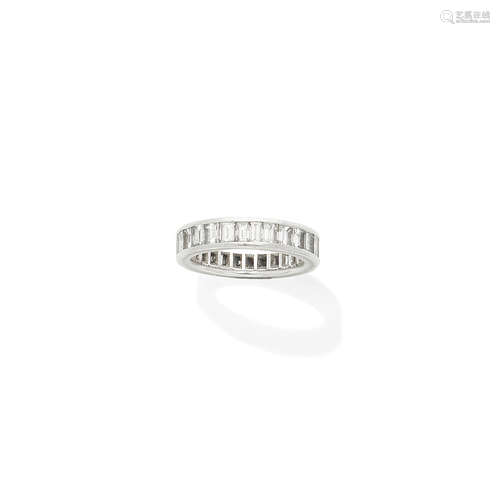 A diamond eternity ring