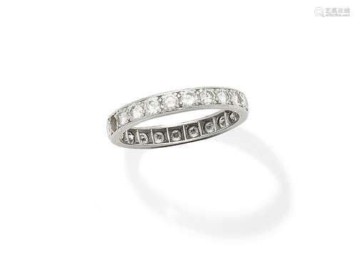 A diamond eternity ring