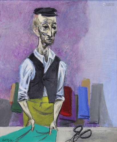 William Gropper, (American 1897-1977), Untitled (Portrait of a Tailor), oil on canvas, signed