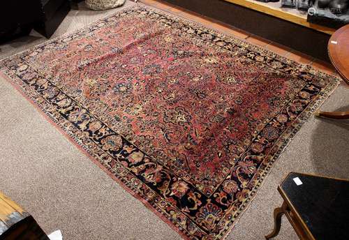 Persian Sarouk carpet, c. 1910, 8'9