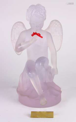 Daum France Pate De Verre limited edition Cupidon sculpture, numbered 2 of the edition of 375,