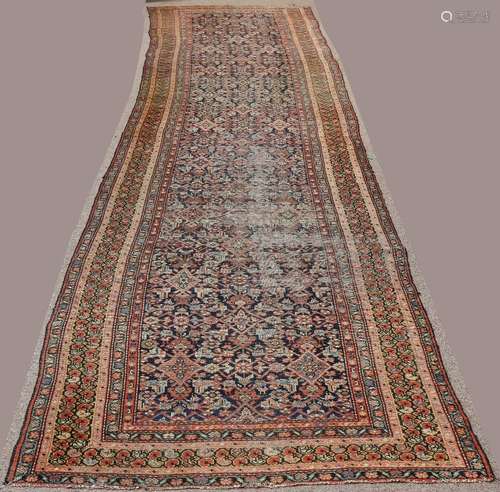 Antique Persian Malayer runner, 3'6