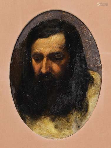 Attributed to Jean-Auguste-Dominique Ingres (French 1780–1867), Untitled (Portrait of a Bearded