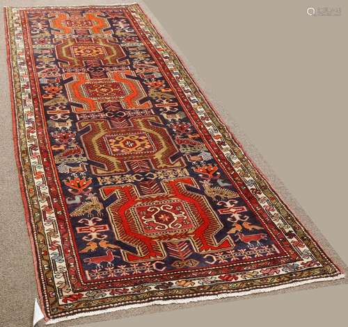 Azerbaijan Caucasian carpet, 3'8