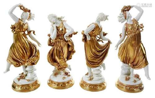 Four Ernest Bohne Sons Dancing Figures