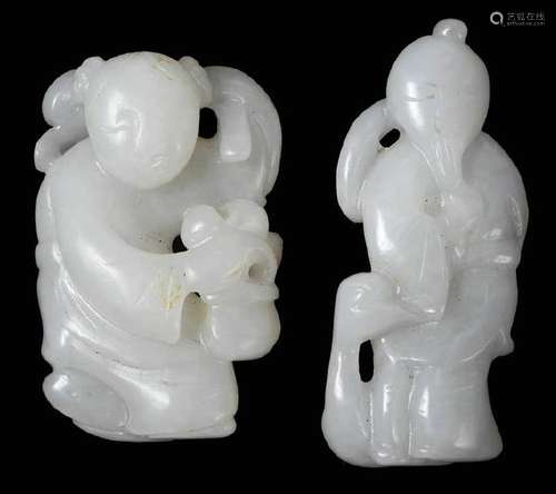 Two White Jade/Hardstone Carvings