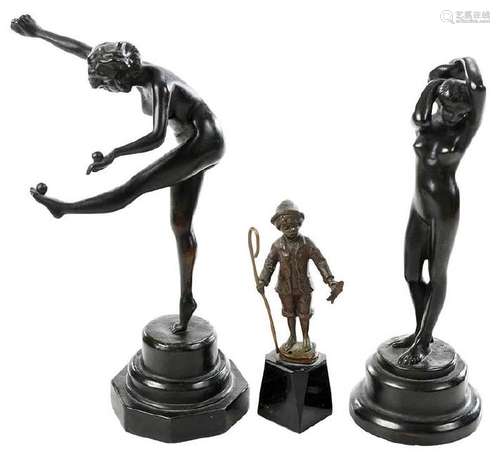 Three Figural Sculptures