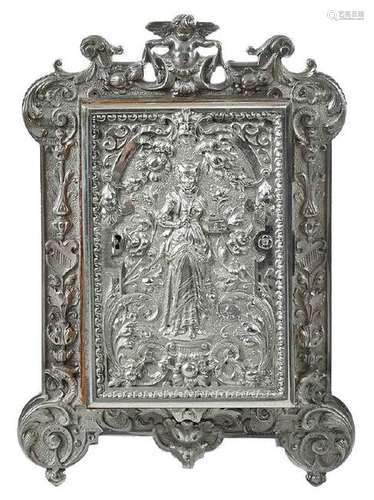 German Silver Wall Mounted Key Box