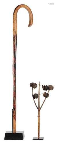 South Carolina Folk Art Cane and Rattle