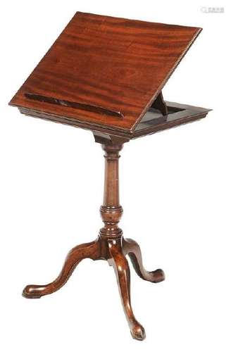 George III Mahogany Lecturn or Music Stand