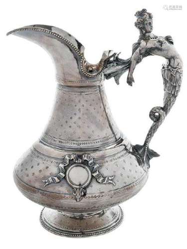 French Silver Pitcher