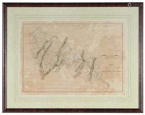 Map of Country Between Washington and Pittsburg