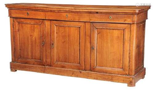 A Provincial Fruitwood Three-Door Server