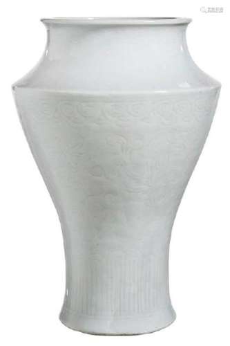 Chinese White Glazed 18th Century Vase