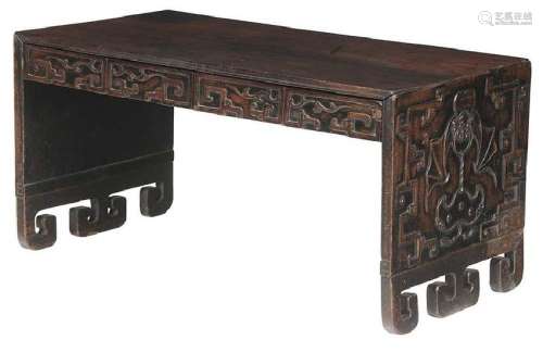 Antique Chinese Carved Hardwood Scholar?s Table