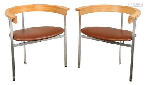 Pair of Paul Kjaerholm Dining Chairs