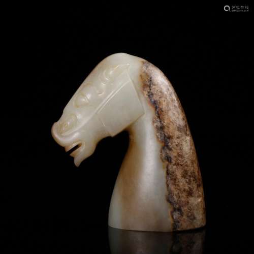 CHINESE JADE CARVED HORSE