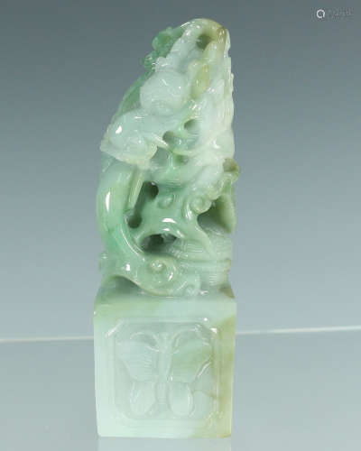 DRAGON PATTERN JADE SEAL