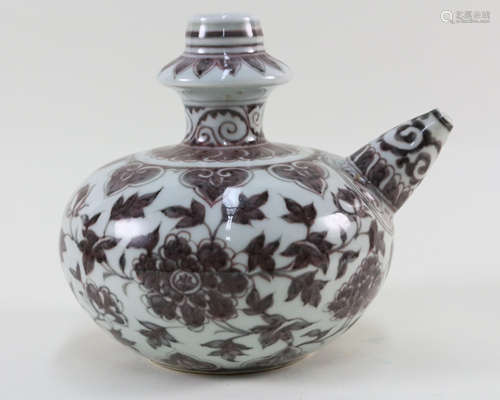 UNDERGLAZE RED JUNCHI PORCELAIN