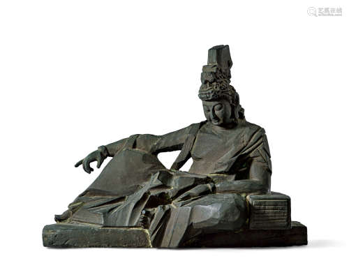 朱铭（B.1938） 1978年作 观音（卧） 铜雕 雕塑