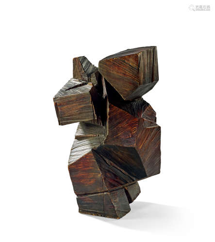 朱铭（B.1938） 1981年作 太极 木雕 雕塑