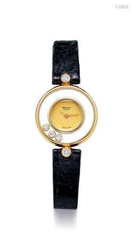 肖邦 精美，女装黄金镶钻石腕表，「HAPPY DIAMONDS」，型号4100，年份约1990，附原厂表盒
