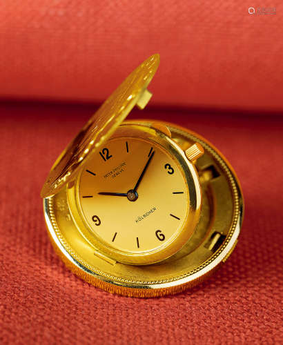 百达翡丽 精致罕有，黄金二十美元金币机械腕表，备隐藏表盘，年份约1980，附原厂后补证书