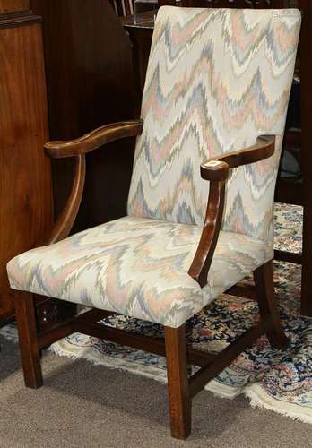 George III mahogany armchair