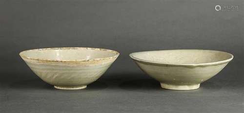 Two Chinese Celadon Glazed Bowls