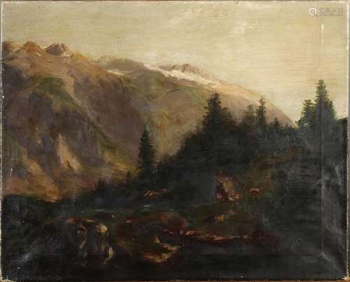 View of the Sierra, Painting