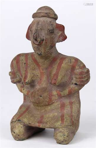 Pre-Columbian Nayarit terracotta fertility figure