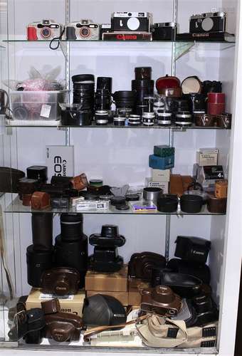 Collection of assorted Canon camera equipment