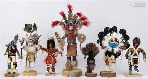 Collection of Kachina dolls