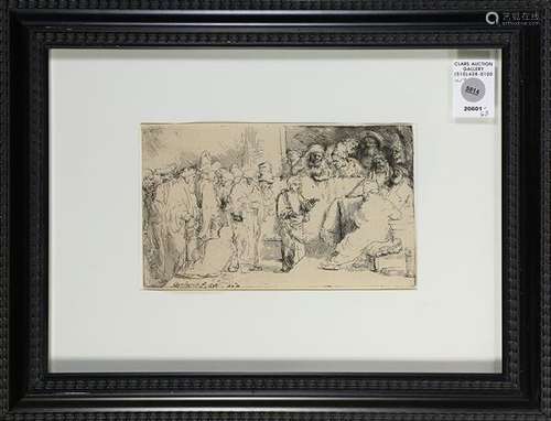 Print, After Rembrandt van Rijn, Christ Disputing with the Doctors: a Sketch