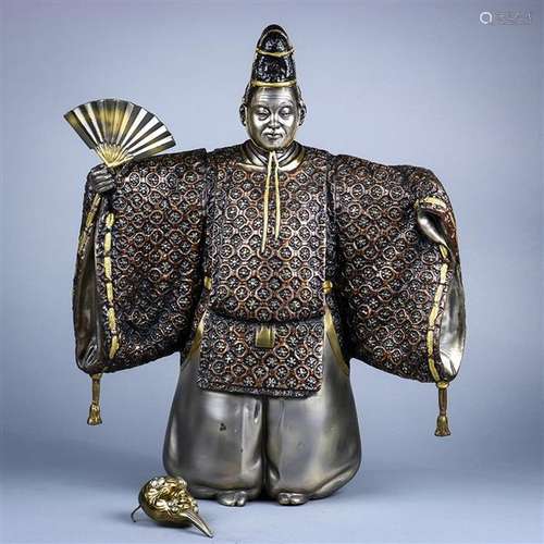 Japanese Sculpture of Noh Dancer