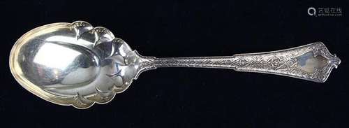 Tiffany silver serving spoon