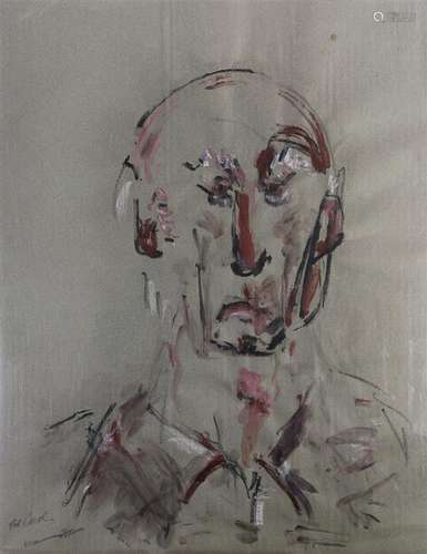 Work on paper, Portrait of Peter Selz