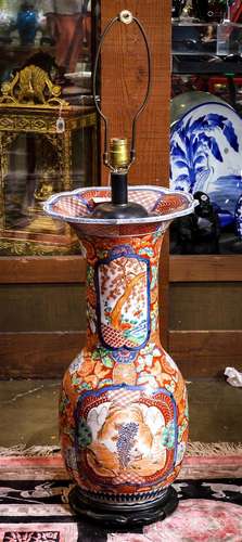 Japanese Imari Large Vase/Lamp