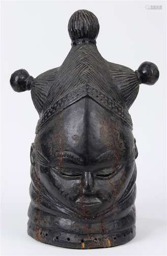 West African Sande Society Bundu mask