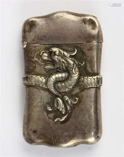 Sterling silver match safe