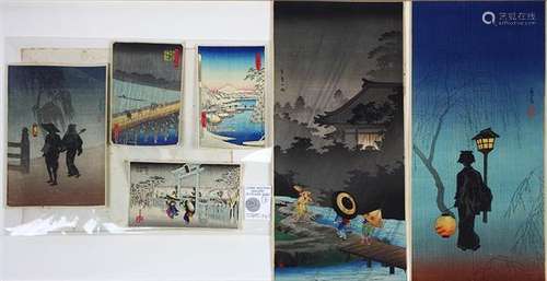 Japanese woodblock prints: Shotei, Hiroshige