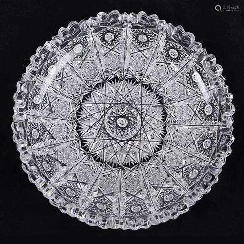 Cut-crystal dessert plates