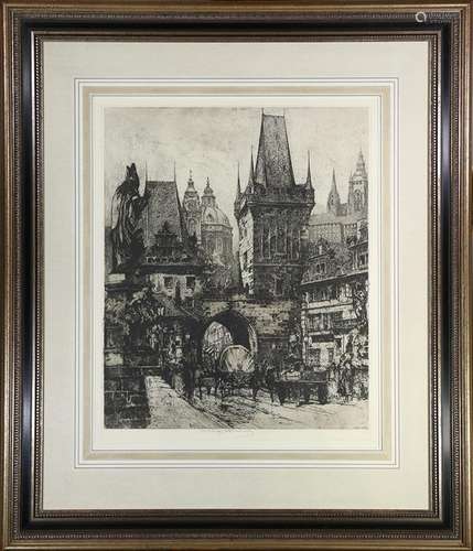 Print, Luigi Kasimir, St. Charles Bridge