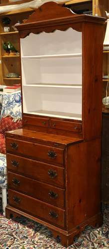 Chippendale style diminutive secretary