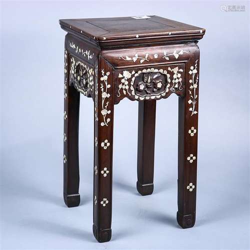 Chinese Mother-of-pearl Wood Stand