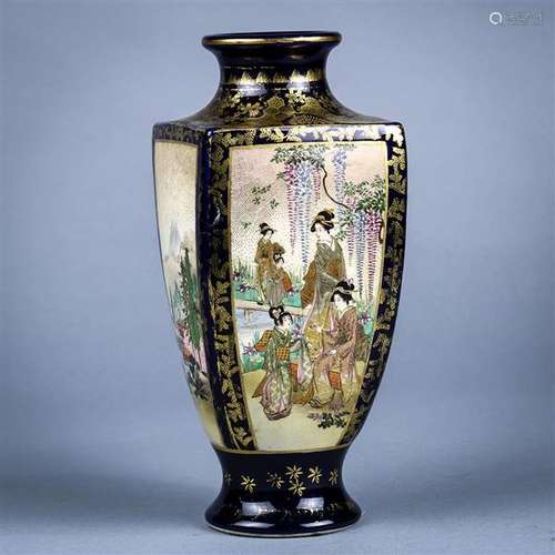 Japanese Satsuma Vase, Meiji