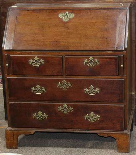 English Chippendale mahogany fall front desk circa 1790