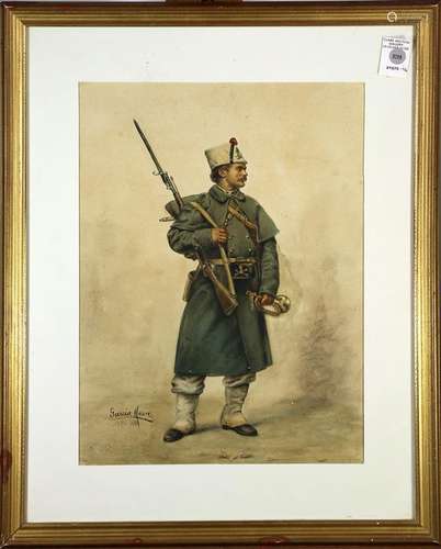 Portrait of a Soldier, Painting