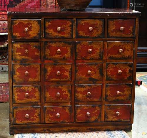 Asian style apothecary cabinet