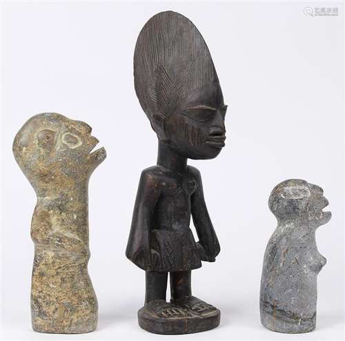 West African small male figural group